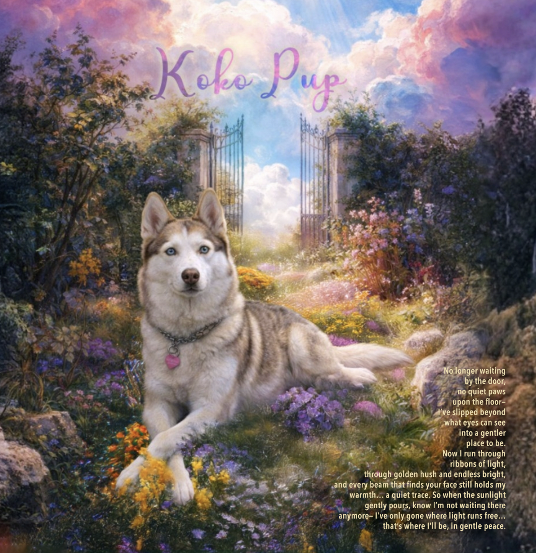 Pet portrait proof shown in a review frame